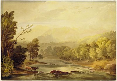 Eine Ansicht auf den Brathay in der Nähe von Ambleside von Anthony Vandyke Copley Fielding